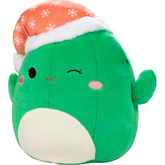 Squishmallows 10-Inch Maritza The Cactus w Red Hat- Official Jazwares Plush - Collectible Soft & Squishy Stuffed Animal Toy - Add to Your Squad - Gift for Kids, Girls & Boys
