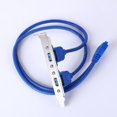 thumbnail image 2 of Conector de cable de puerto dual de 20 pines a USB 3.0, extienda el puerto USB 3.0 de la placa base a la caja de la computadora, 2 of 5