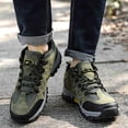 thumbnail image 5 of Men's Mid Top Suede Breathable Outdoor Hiking Shoes Non Slip Rugged Trekking Sneakers, 5 of 6