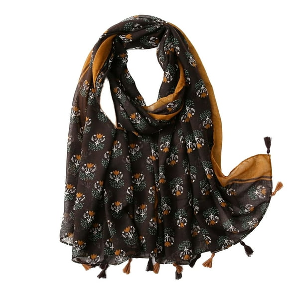SWSMCLT Women's Fall Scarf Thin Shawl Travel Soft Lightweight Pashmina Vintage Summer Winter Uv Protection Style1 One Size