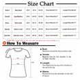 thumbnail image 3 of Femmes Tops Femmes Été Tops 2023 Mode Femme Cou Roulé Été Manches Courtes Chemisier T-Shirt Causal Impression Tops Marine S, 3 of 5