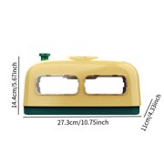 balikha Egg Incubator 8 Hatching Incubator, Sturdy Temperature Control Manual Egg Turning Chicken Hatcher for Pigeon Goose Duck Birds yellow Green