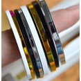 thumbnail image 2 of 10 Rolls Lines Glitter Nail Striping Tape-Striping Tape for Nail Art-Nail Striping Tape Foil-Nail Striping Tape Thick-Nail Striping Tape with Dispenser-Self-Adhesive DIY Nail Art Tape (3mm, Black), 2 of 3