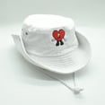 thumbnail image 3 of Sombrero de equipo deportivo de moda, sombrero de conejito malo, bordado de ala ancha, algodón lavado, Safari, hombre malo, senderismo, pesca, sombrero de conejito, 3 of 3