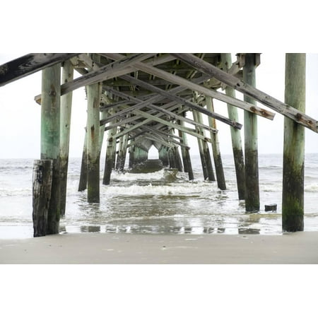 - North Carolina, Wilmington, Oceanic Pier Print Wall Art By Lisa S. Engelbrecht