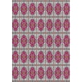 thumbnail image 1 of Ahgly Company Machine Washable Indoor Rectangle Transitional Dark Raspberry Purple Area Rugs, 2' x 5', 1 of 7