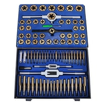 86pc Tap And Die Combination Set Tungsten Steel Titanium Sae And Metric Tools ,Easy to Use