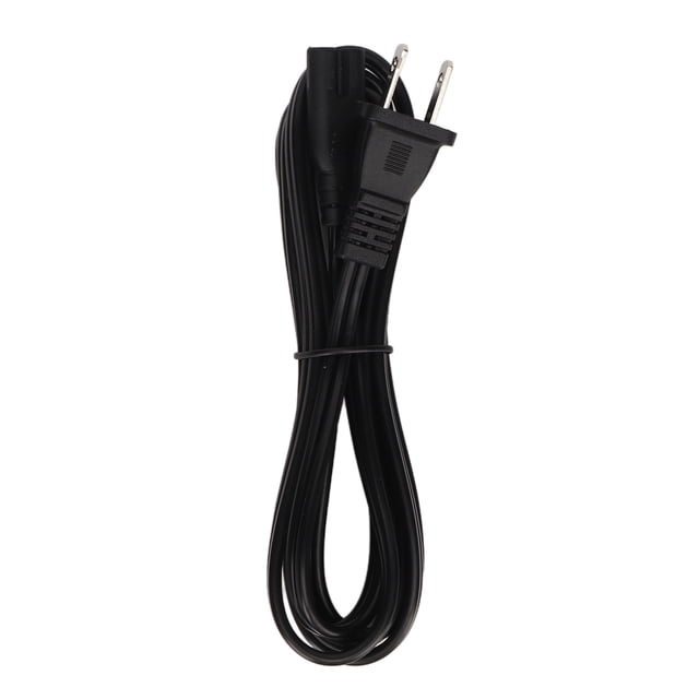 Cable Nema 5 15P macho a IEC320 C7 hembra, Cable adaptador de corriente con carcasa de PVC aislado retardante de llama, enchufe estadounidense de 6,3 pies, 125-250V