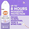 thumbnail image 3 of OFF! Clean Feel Insect Repellent 1, Aerosol Mosquito & Bug Spray with Picaridin, 7.5 oz, 3 of 19