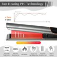 thumbnail image 2 of Straight/Curly Hair Dual Use Hair Curler Portable Hair Flat Iron Curling Styling Tool, 2 of 5