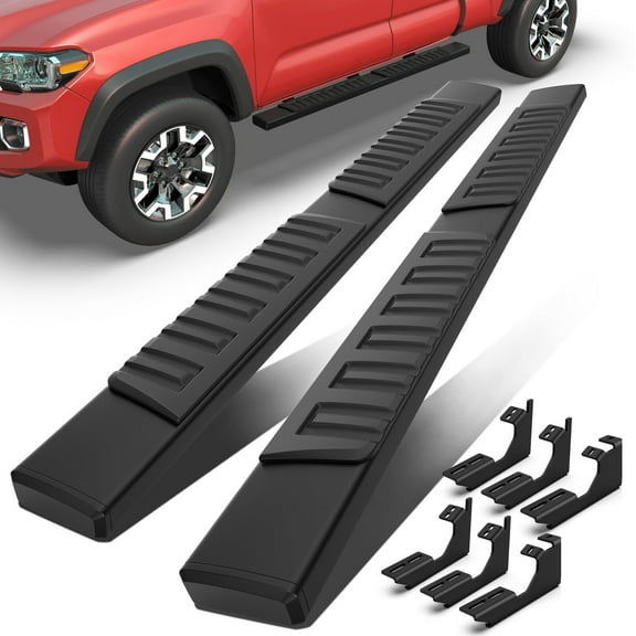 MOSTPLUS Pair 6" Running Boards Side Steps Bars Pair for 2005-2023 Toyota Tacoma Extended Cab