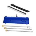 thumbnail image 1 of Zorion 6 Pieces Surface Cleaner Pressure Washer Extension Brushes Quick Connect Durable Blue, 1 of 9