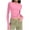 Pink, variant on Chiccall Womens Long Sleeve T-Shirts Casual Slim Fit Crew Neck Soft Stretch Fall Tops 2025 Trendy Cute Cropped Pullover Blouse
