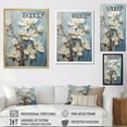 thumbnail image 4 of Designart "Blooming Blue And White Magnolias IV" Magnolias Floater Framed Canvas Prints, 4 of 5