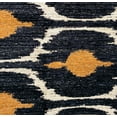 thumbnail image 3 of Plutus Bohemian Blue And Orange Ikat Luxury Throw Pillow (pack Of 1), 3 of 3