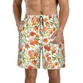 thumbnail image 1 of Wukai Fruits Peach2 Print Beach Trunks with Compression Liner Swimsuit Quick Dry Beach Sports Shorts with Pocket-Medium, 1 of 6