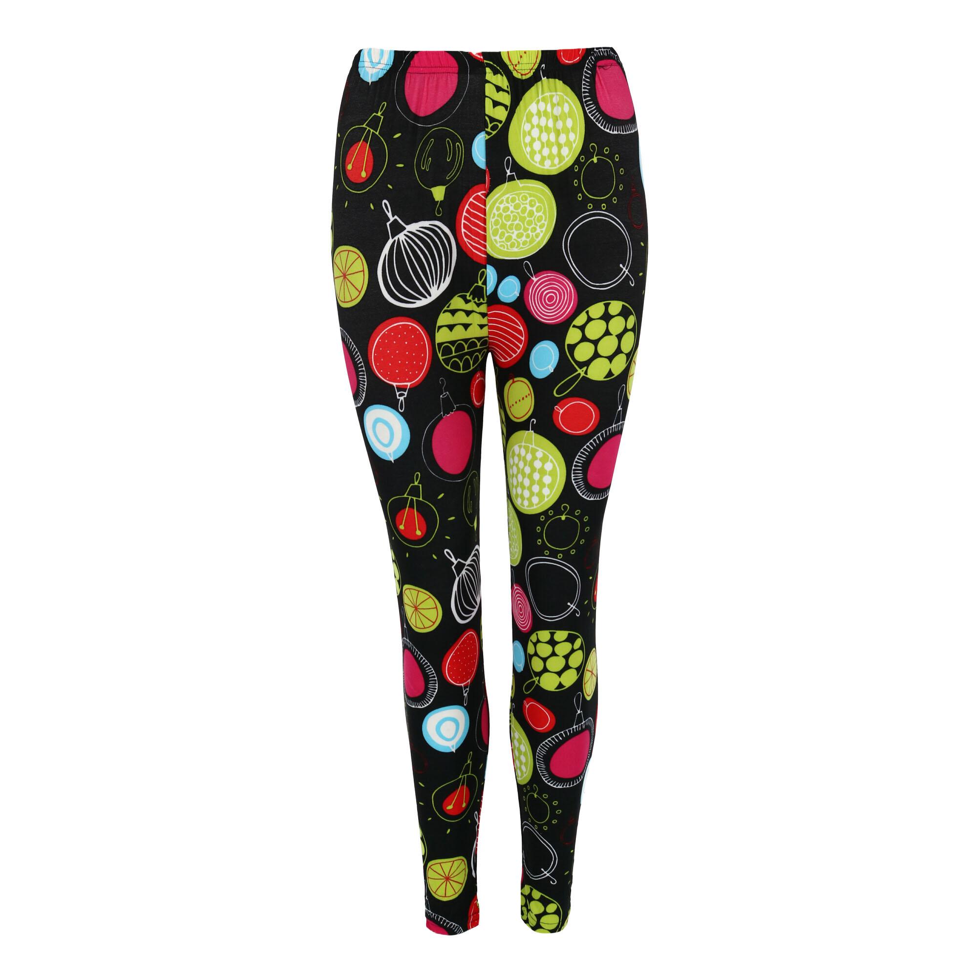 women's holiday print leggings