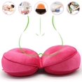 thumbnail image 4 of Cojín de doble comodidad para levantar las caderas, cojín de asiento para levantar las caderas, cojín ortopédico de espuma viscoelástica para aliviar la presión de la ciática, el coxis y el dolor de cadera en la espalda (rojo) Zhivalor LKX-2335, 4 of 6