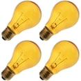 thumbnail image 2 of Industrial Performance Specialty/Decorative 25A19/TY, 25 Watt, 130 Volt, A19, Medium Base, Transparent Yellow Light Bulb (4 Pack), 2 of 2