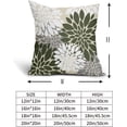 thumbnail image 4 of 4th of July Pillow Covers 18x18 Patriotic Blue Red Dahlia Floral Outdoor Decorative Throw Pillows Modern Geometry Flower Pillowcase Square Linen Cushion Case Decor for Home Sofa Couch Bed,Set of 2, 4 of 6