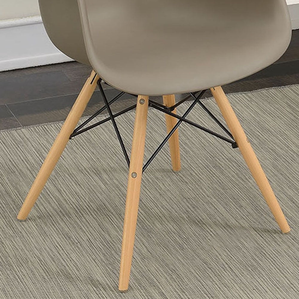 Furniture of America Shego I Modern Plastic Accent Chairs - Set of 2, Light Brown