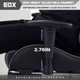 thumbnail image 6 of edx Ergonomic Video Gaming Chair High Back Office Chair with Lumbar Support and Adjustable Armrests Footrest Swivel Racing Chair, Black Gray, 6 of 9