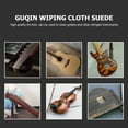 thumbnail image 3 of Minkissy Instruments Cleaning Cloths 1 Pc Suede Fabric for Guqin and Strings, 3 of 7