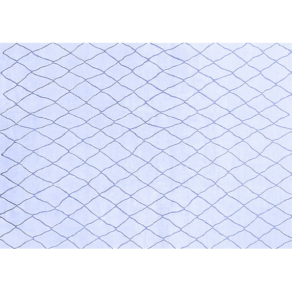 Ahgly Company Indoor Rectangle Oriental Blue Industrial Area Rugs, 4' x 6'