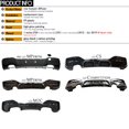 thumbnail image 4 of Difusor de alerón de parachoques trasero de carbono negro para BMW 2012-2019 F20 F21 Hatchback 118i 120i 125i M135i M140i (solo M Sport), 4 of 5