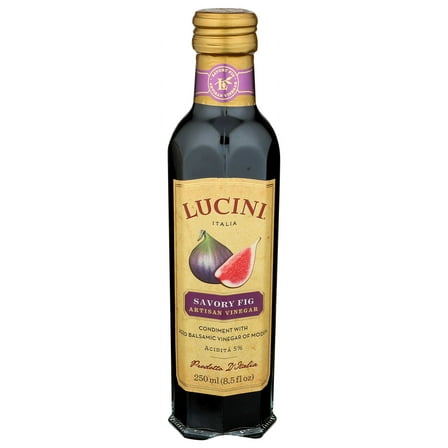 Lucini Italia Savory Fig Infused Gran Balsamic Vinegar, 8.5 Ounce -- 6 per case.