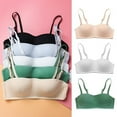 thumbnail image 4 of KOERIM 2 Pieces Wireless Bralettes Tank Top Bra Sports Bra for Women Girls, 4 of 7