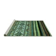 thumbnail image 2 of Ahgly Company Machine Washable Indoor Rectangle Abstract Turquoise Blue Modern Area Rugs, 5' x 8', 2 of 4