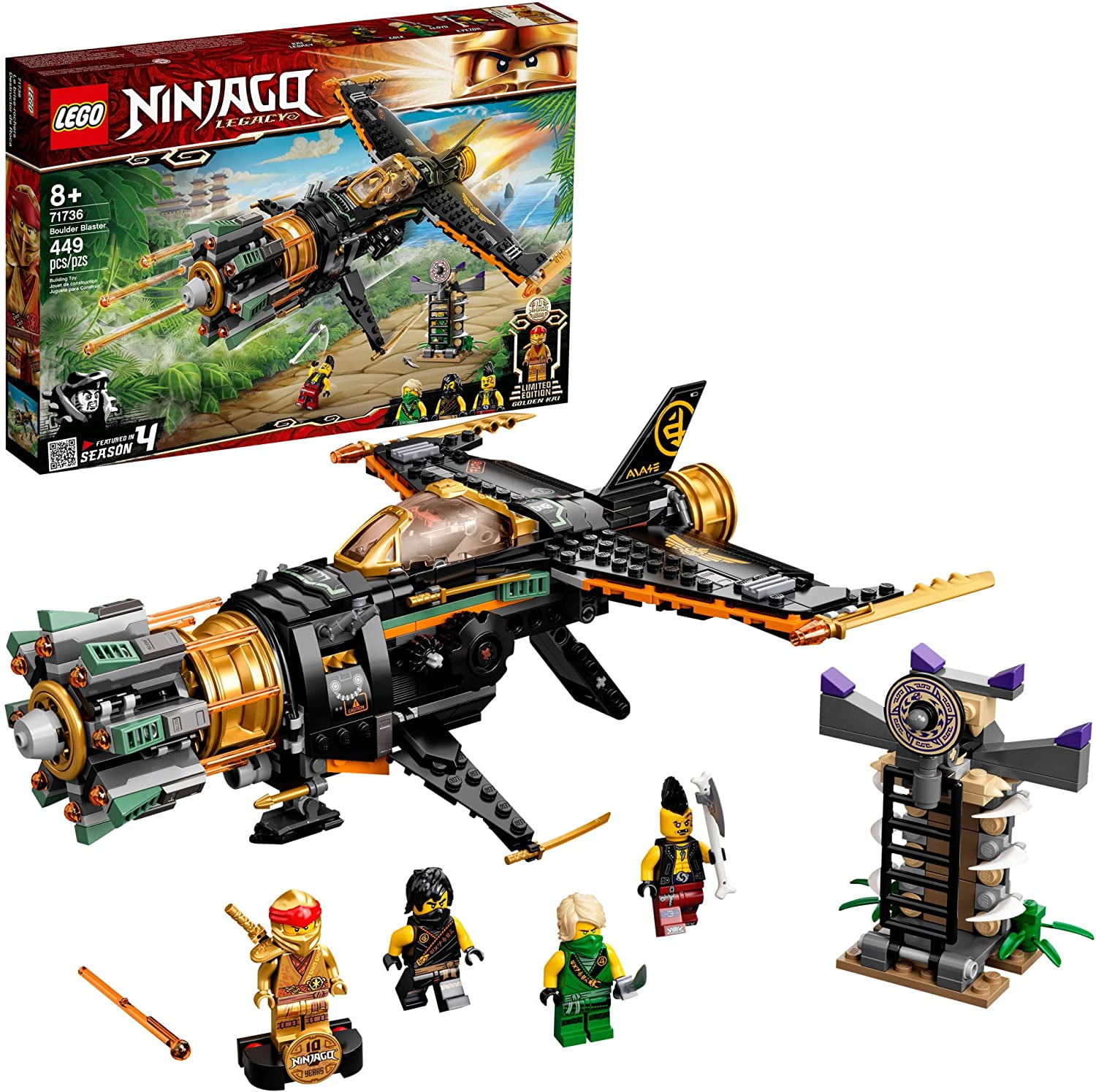 LEGO NINJAGO Catamaran Sea Battle 71748 Featuring Ninja Jay and