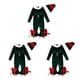 thumbnail image 1 of Inteprter Traje de Navidad para niñas Parte inferior de campana con sombrero Traje de Navidad Traje de fotografía Vestido de tiro Ropa Verde Type1 NO1, 1 of 6