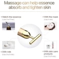 thumbnail image 4 of Beauty Bar 24k Gold Skin Care Face Massager Roller, 2 in 1 Electric 3D Roller and T Shape Energy Beauty Bar for Face Lift and Skin Tightening, Handheld Massagers, 4 of 6