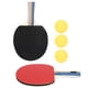thumbnail image 1 of Raquetas de tenis de mesa, paletas de goma invertidas con 3 pelotas de ping pong (color aleatorio), 2 uds., 1 of 8