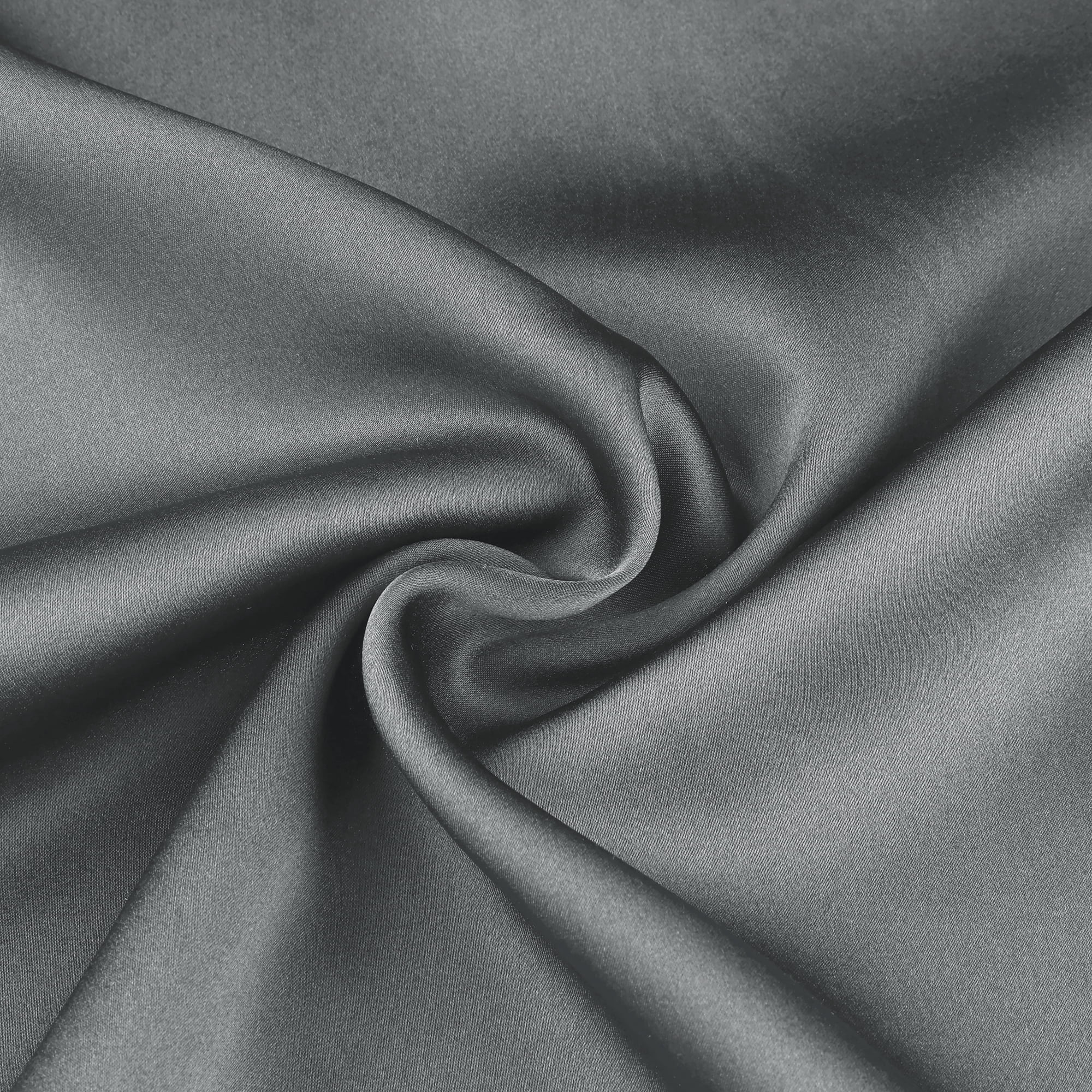 Unique Bargains Envelope Closure Soft and Durable Silk Pillowcase Gray Queen