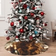 thumbnail image 5 of Lsque Cow With Butterflies Lilies Print Christmas Tree Skirt, Tree Skirt with Ties or Velcro, Perfect for Holiday Decorations, Halloween, and New Year-36", 5 of 7