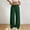 #H-Green, variant on ZHYou Sweatpants for Women Cotton Linen Baggy Fit Drawstring Wide Leg Elastic High Waist Casual Pull On Jogger Pants,Wine,Size M