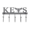 thumbnail image 3 of Buzzy Bees Metal Wall Mount Bee Key Holder Grey 3x5.3, 3 of 4