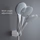 thumbnail image 4 of Bewildely Soporte de cabezal de ducha ajustable montado en la pared soporte de mano accesorio de cabezal de ducha de baño accesorios de baño portátiles Juegos de accesorios de baño Blanco Bewildely HA001438-02B, 4 of 6