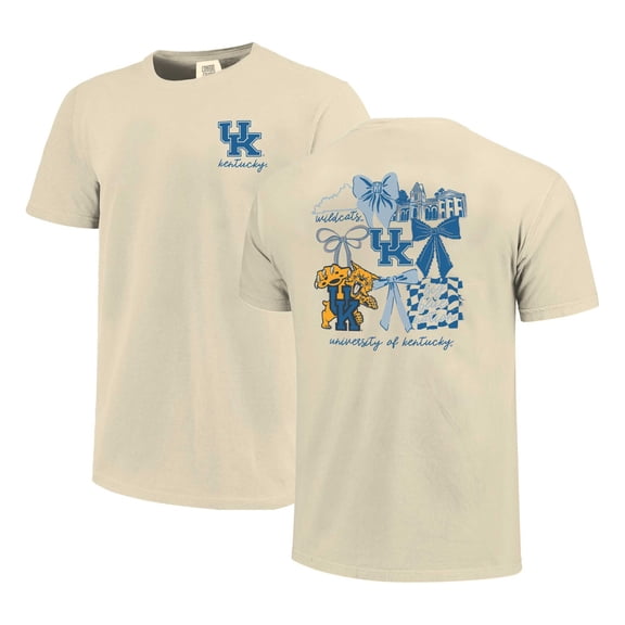 Women's Comfort Colors Natural Kentucky Wildcats Coquette T-Shirt