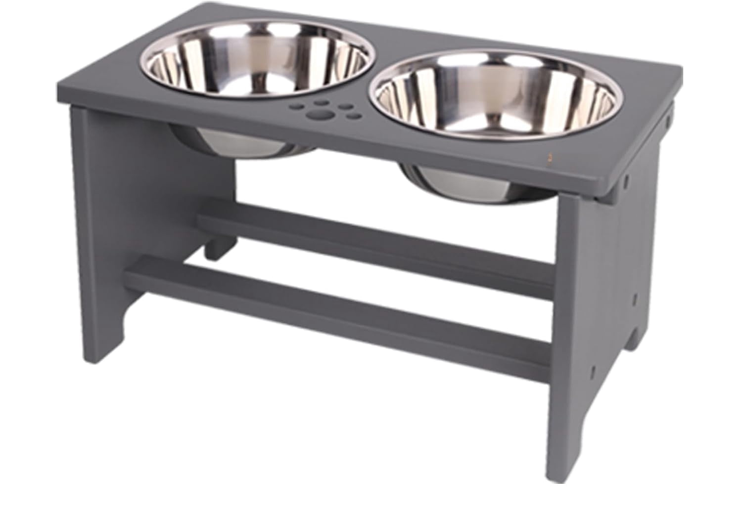Elevated Dog Bowls,Raised Dog Bowl Stand with 2 Stainless Steel Bowls,Elevated Raised Pet Bowls for Large Medium Small Sized Dogs
