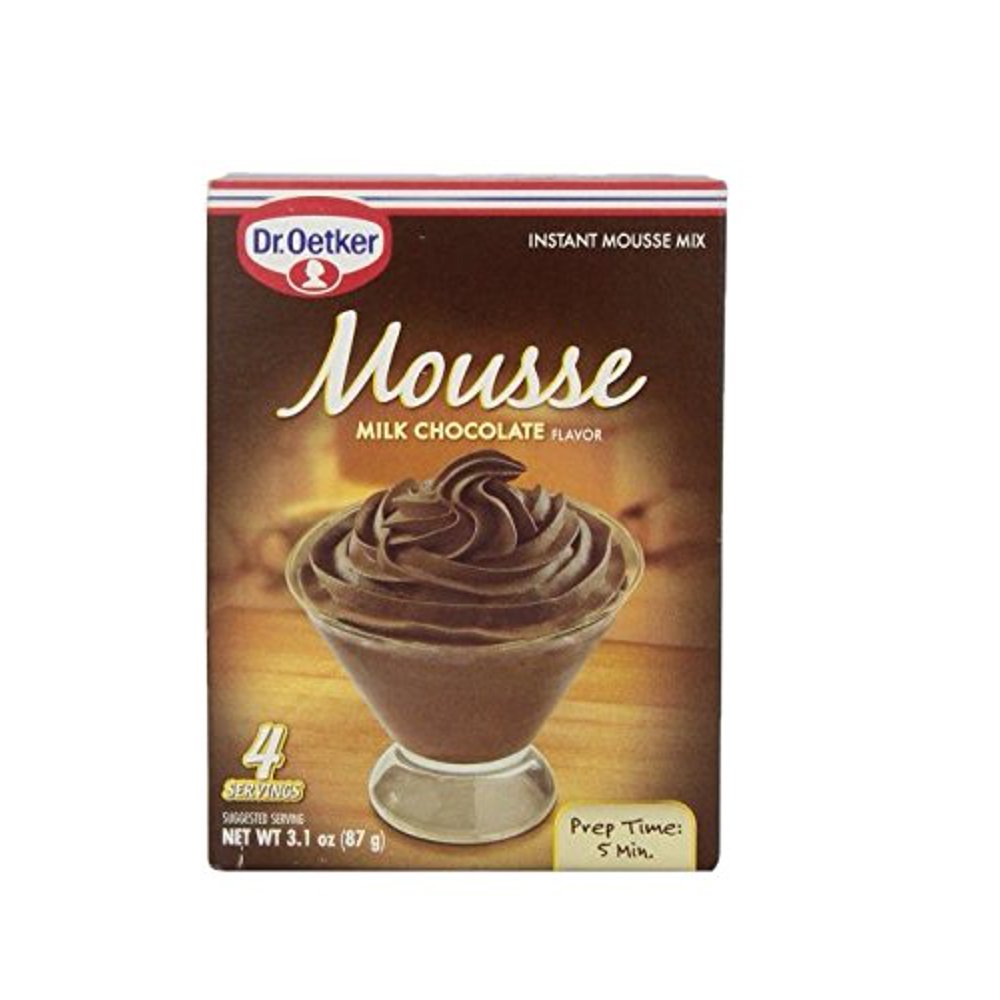 Dr. Oetker Milk Chocolate Mousse Mix, 3.1Ounce (Pack of 6) Walmart