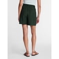thumbnail image 4 of Time and Tru Women's Linen Blend Shorts, 5" Inseam, Sizes XS-XXXL, 4 of 6