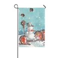 thumbnail image 1 of Bandera de jardín ABPHQTO Muñeco de Nieve Acuarela 30x45 cm, 1 of 1