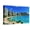 Canvas, variant on Art.com Palm trees on the beach, Diamond Head, Waikiki Beach, Oahu, Honolulu, Hawaii, USA Photographic Print, 18" x 12"