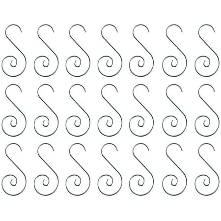 80 Packs Silver Christmas Ball Ornament Hooks Christmas Ornament Hangers Christmas Tree Balls Metal S Hook Ball Hooks for Hanging Christmas Tree Decoration