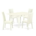 thumbnail image 2 of East West Furniture Dining Room Set Linen White, MZIP5-LWH-W, 2 of 5