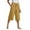 Yellow Womens Linen Capris Clearance, variant on Plus Size Linen Capri Pants for Women with Pockets,Summer Breathable Loose Fit Wide Leg Flowy Work Trouser with Drawstring
